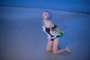 [Ảnh Cosplay] Coser nổi tiếng Nizo Nisa - Áo tắm Rem