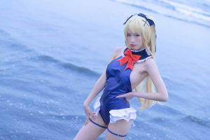 [Internet Celebrity COSER Photo] Baju Renang Shimizu Yuno-Marie Rose Blue yang Menakjubkan