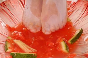 [丽 柜 LiGui] Model Helen „Jade Foot Juicer” Silk Foot Picture