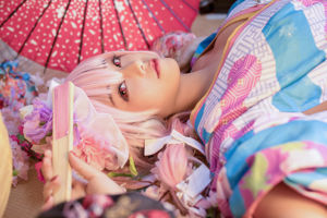 [Cosplay Photo] Cute Miss Sister Honey Cat Qiu - Kimono Soniko