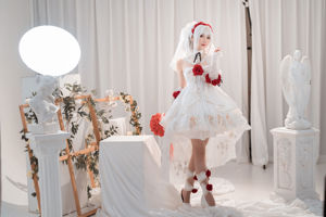 [Net Red COSER] Lindo y popular Coser Noodle Fairy - Theresa Wedding Dress