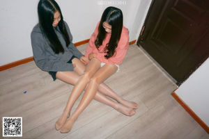 [Disparo de modelo Dasheng] No.095 Wenwen & Tingting Sisters Double Silk