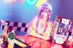 [COS Welfare] Weibo Girl Paper Cream Moon Shimo - Fato de banho BB