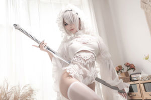 [คอสเพลย์] Anime Blogger Stupid Momo - Nier Era White Flower Marriage