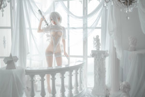 [Net Red COS] Anime Blogger Stupid Momo - 2B-White Wedding Dress