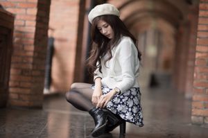 [Taiwan Zhengmei] Fang Weizhen-3 sets of clothing black silk street shooting