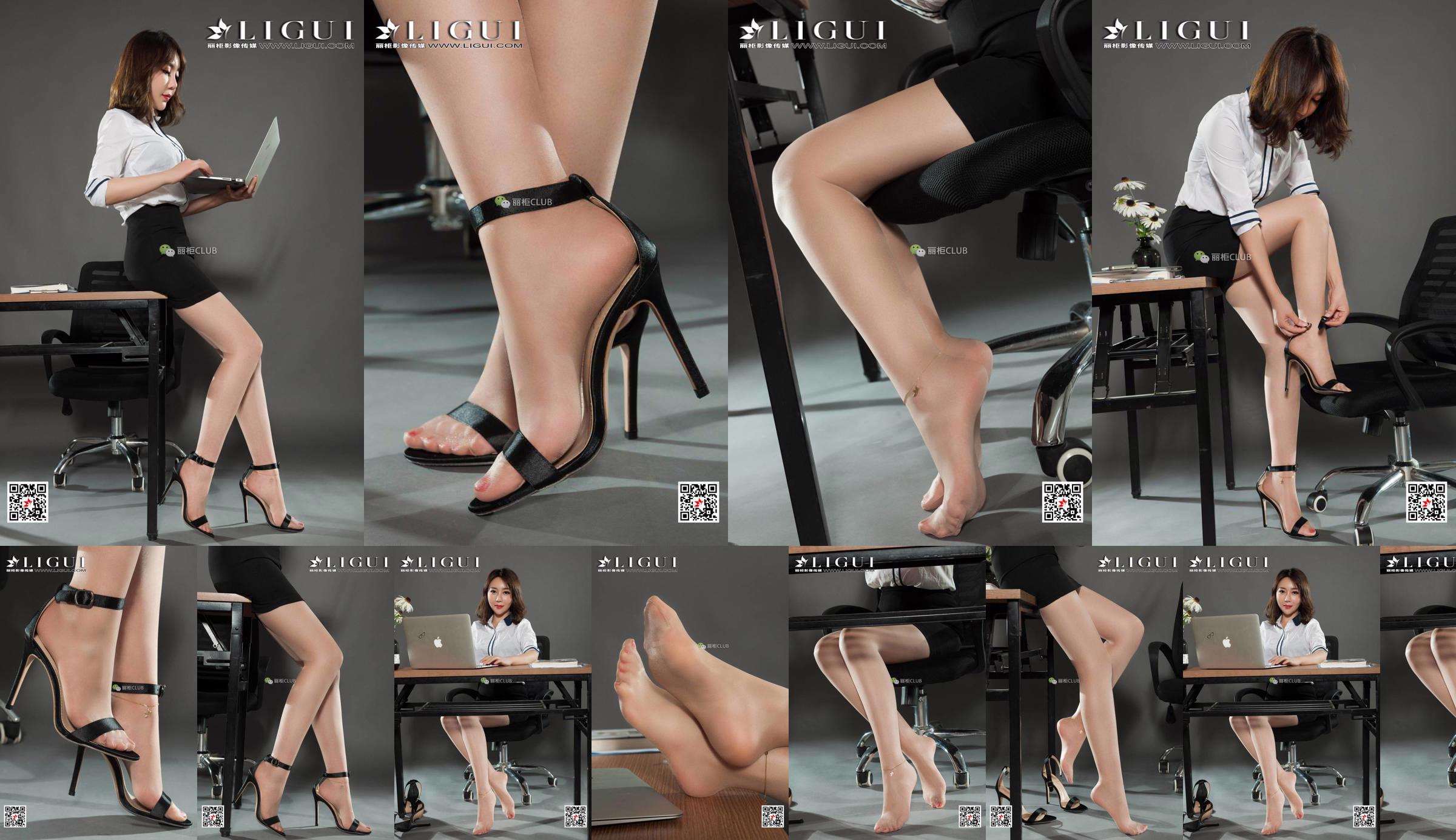 นางแบบขา Li Mengying "High Heels and Beautiful Feet" [LIGUI] Internet Beauty No.bb29eb หน้า 7