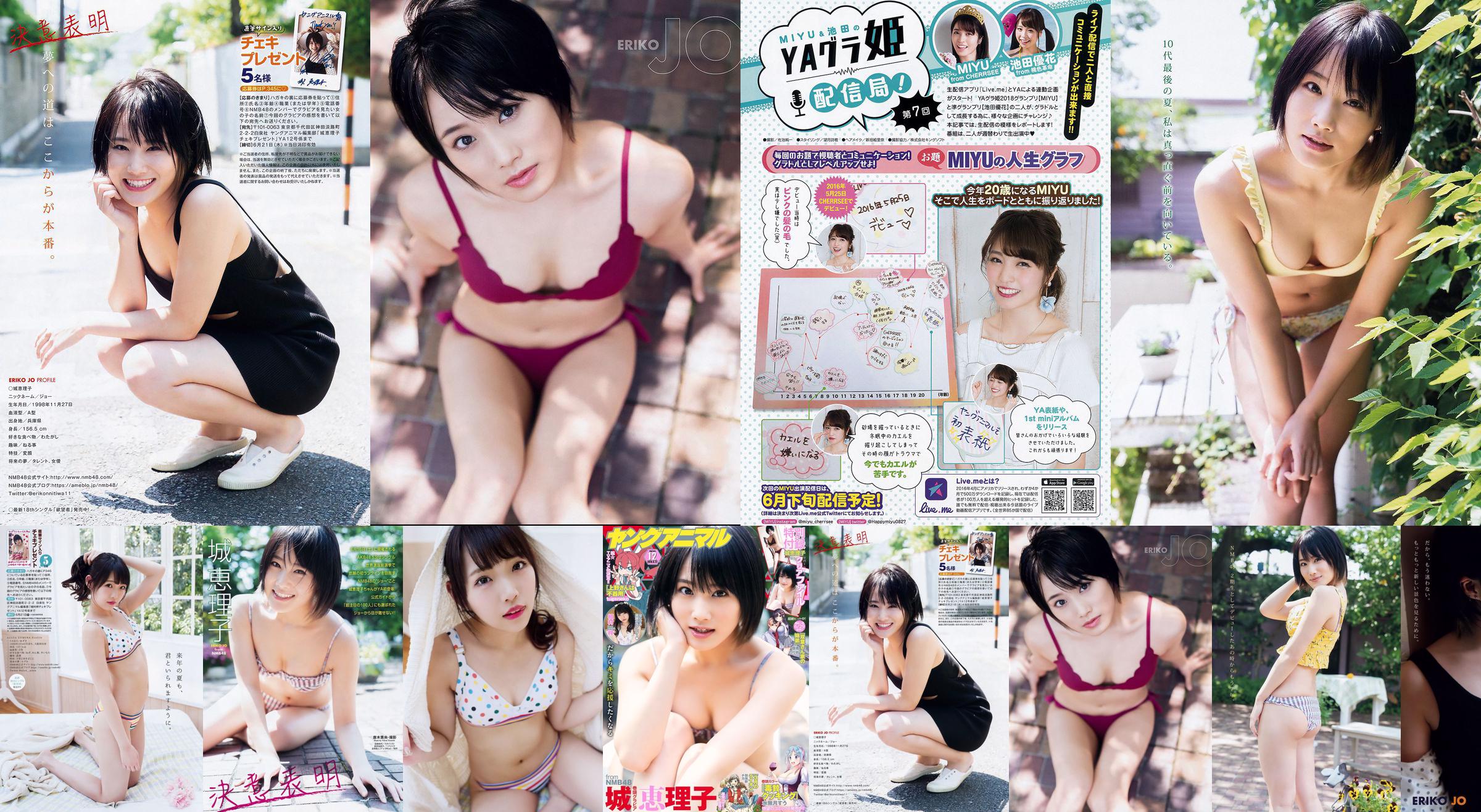 城恵理子、上村梓[ヤングアニマル] 2018 No.12 Photo Magazine No.80093e ページ1