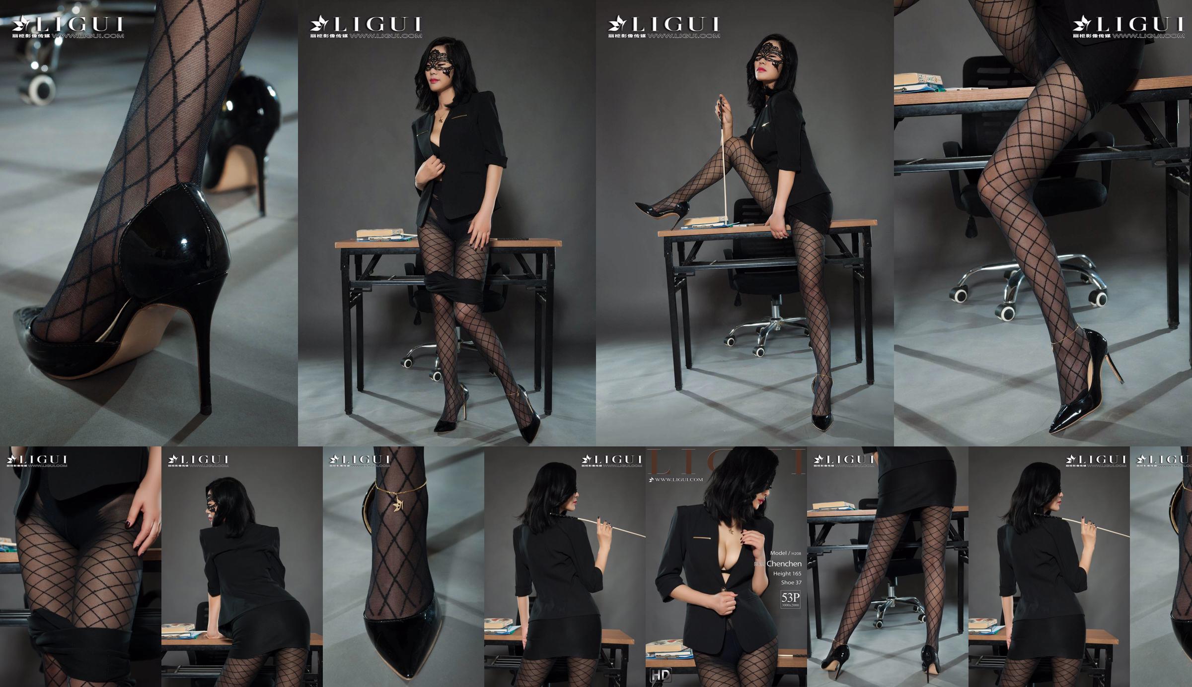 Leg model Chen Chen "Black Silk Milf" [Ligui Liguil] Internet Beauty No.c37ea1 Page 5