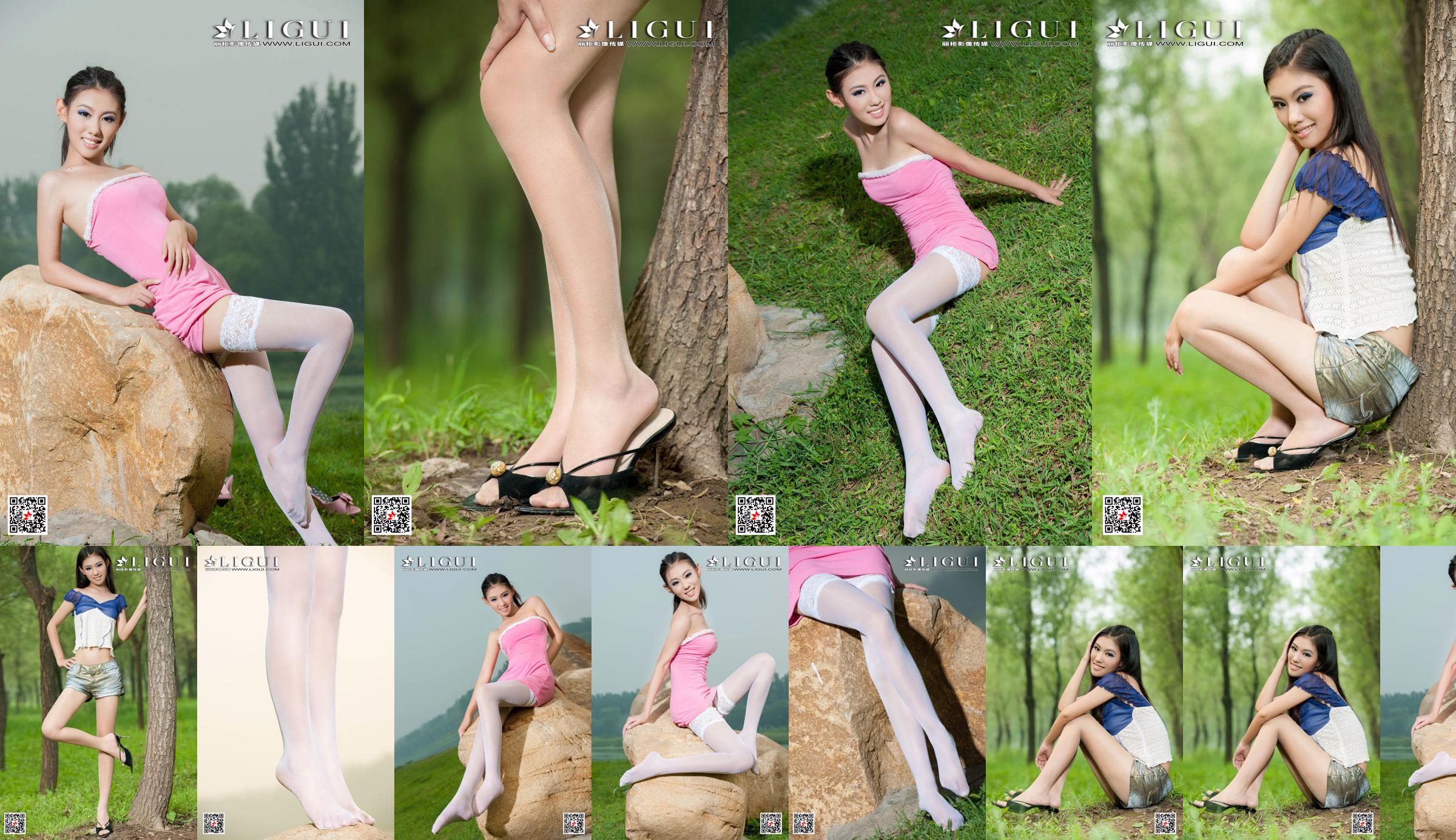 [丽 柜 Ligui] Modello Wei Ling "Long Leg Girl" Belle gambe No.b10036 Pagina 1