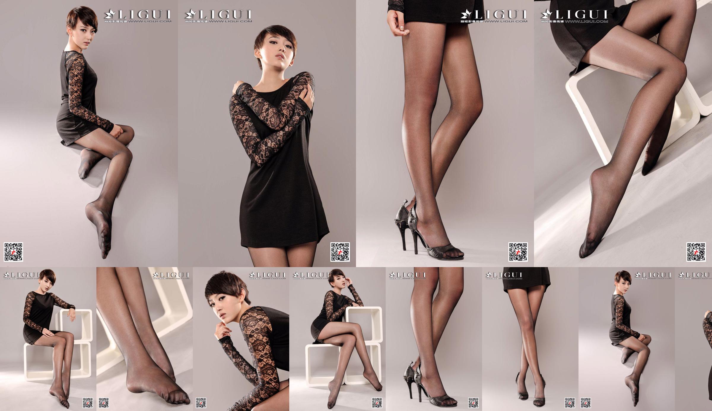 Người mẫu Xiaoqi "Black Lace" [Ligui Ligui] Vẻ đẹp Internet No.07a048 Trang 8