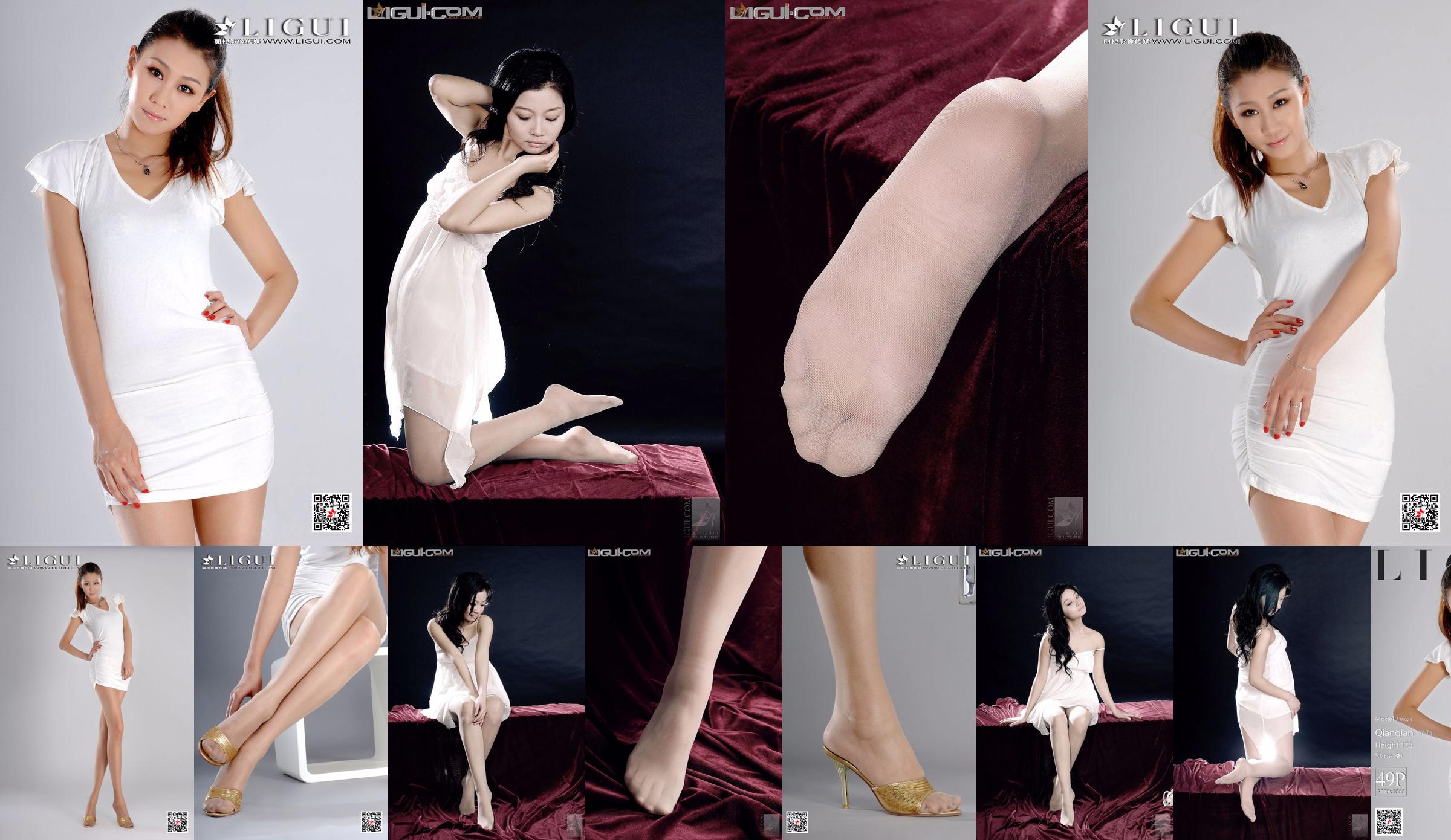 Model Qianqian "Gadis Dingin dan Cantik" [丽 柜 LiGui] Gambar Foto Kaki Sutra No.2299be Halaman 3