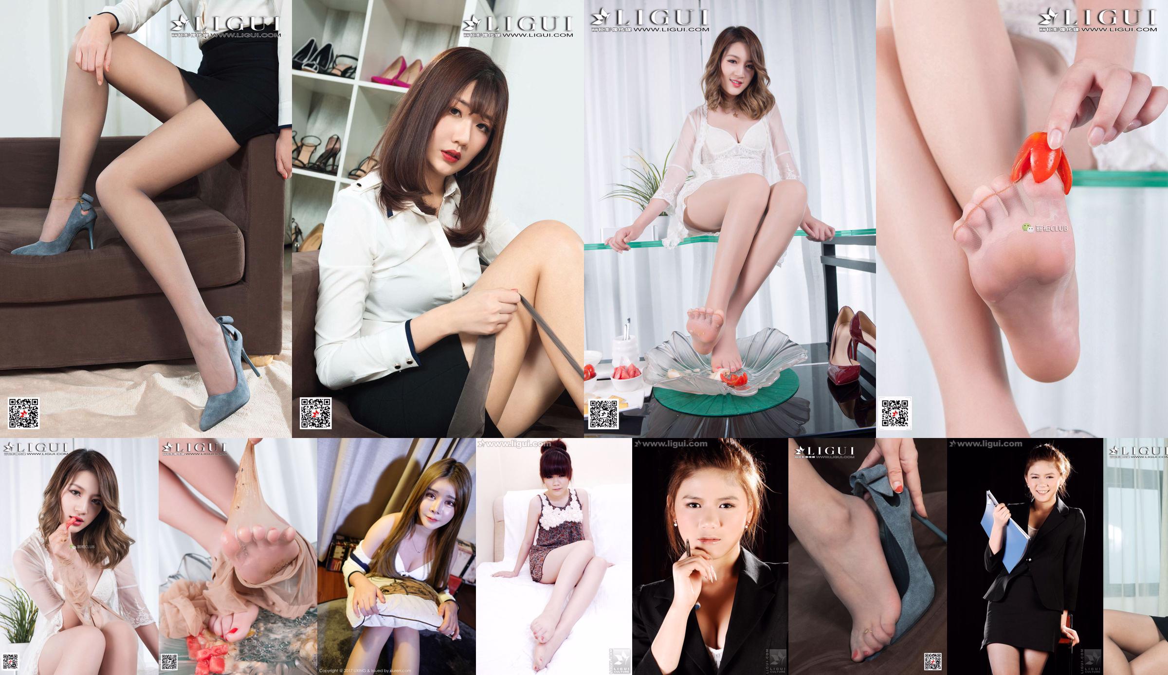 นางแบบ Doudou "Grey Silk Beauty Foot" [Ligui Ligui] No.cbc6bc หน้า 5