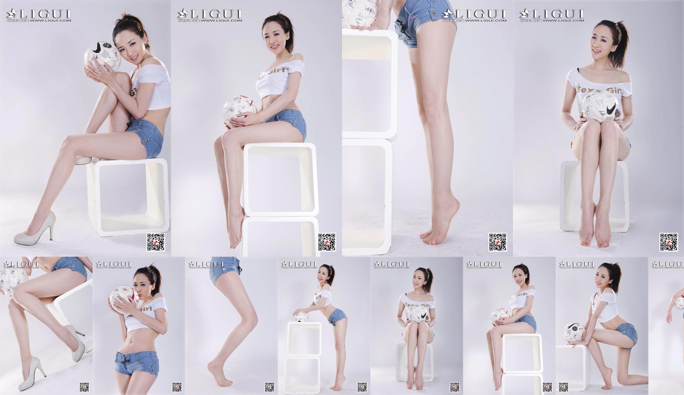 모델 Qiu Chen "Super Short Hot Pants Football Girl"[LIGUI] No.6604c5 페이지 6