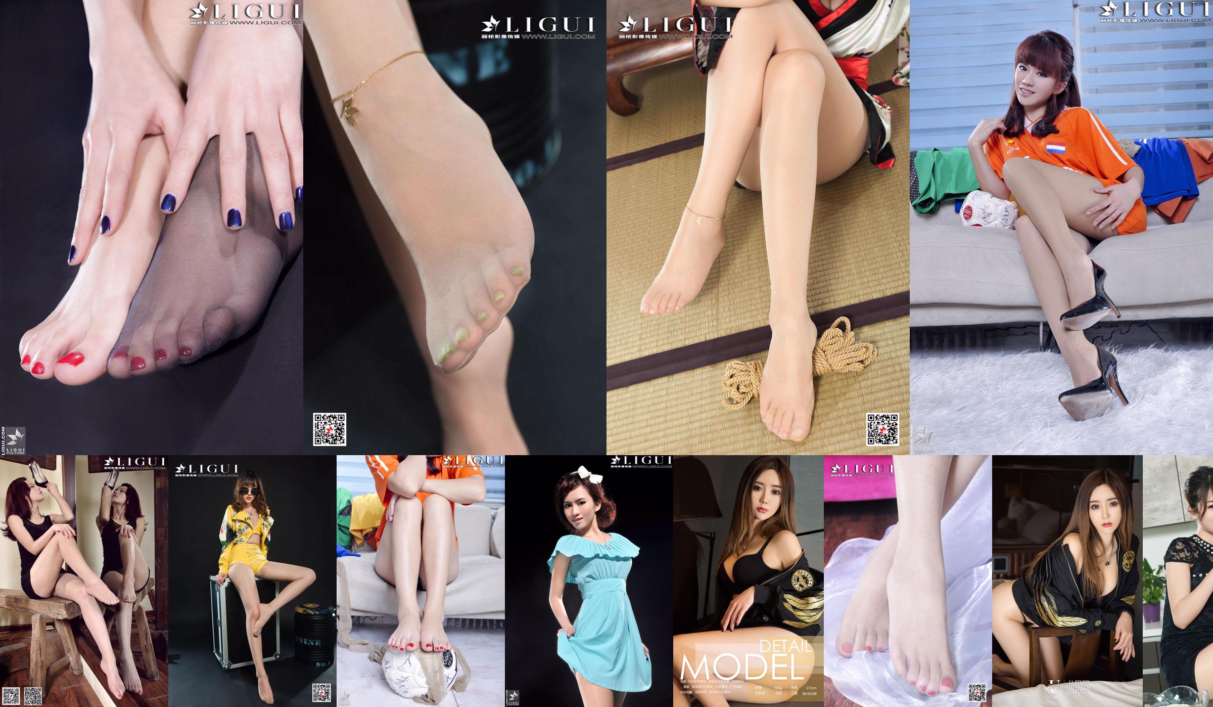 Model Anna "Black Silk High-heeled Foot" Complete Works [丽柜LiGui] Beautiful Legs and Jade Foot Photo Picture No.ebdd7c Page 80